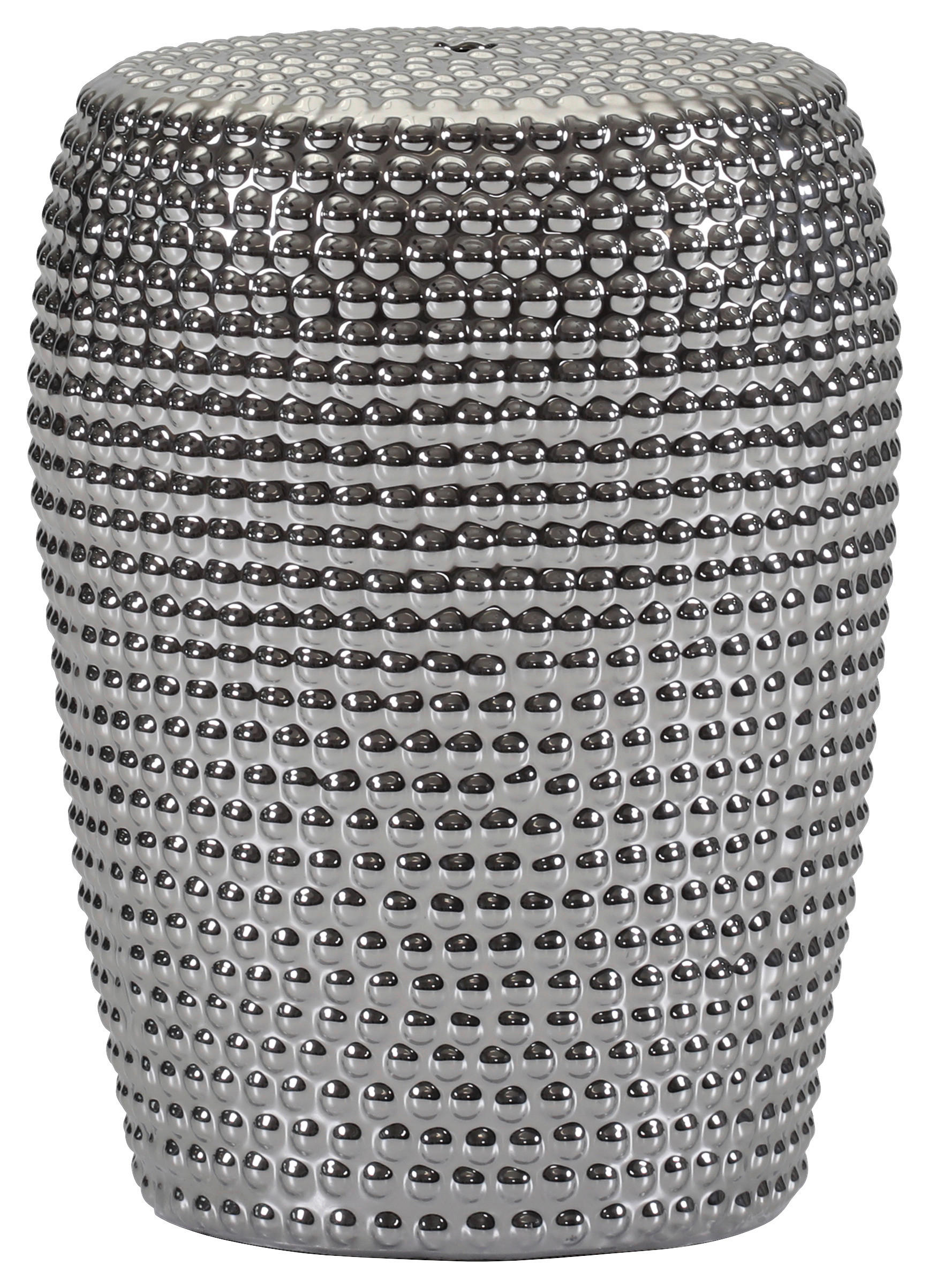 BEISTELLTISCH 33/33/45 cm Silberfarben  - Silberfarben, Design, Keramik (33/33/45cm) - Landscape