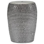 BEISTELLTISCH 33/33/45 cm Silberfarben  - Silberfarben, Design, Keramik (33/33/45cm) - Landscape