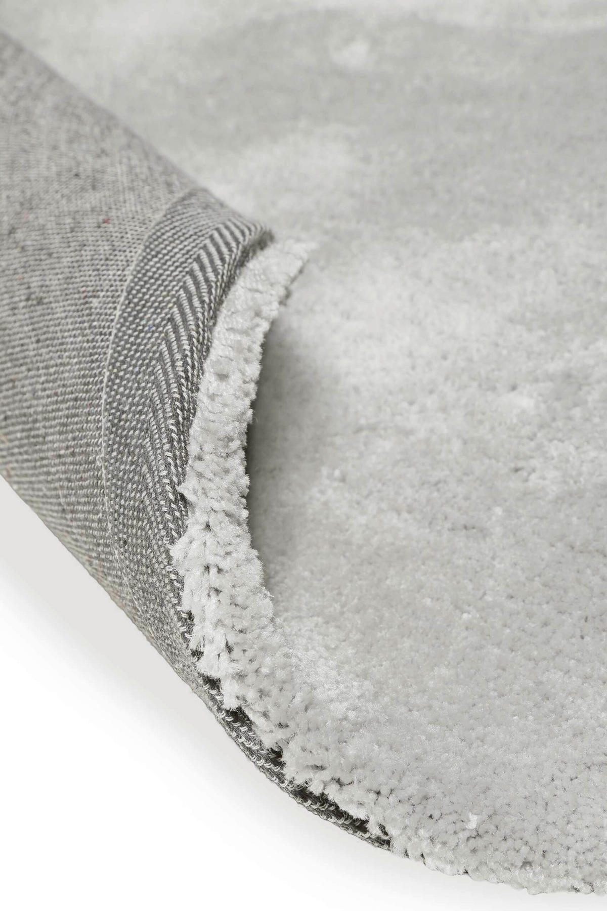 HOCHFLORTEPPICH 120 cm Emilia Hellgrau  - Hellgrau, KONVENTIONELL, Textil (120cm) - WECON HOME BASIC