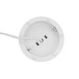 TISCHLEUCHTE 25 cm  - Weiß, Basics, Glas/Kunststoff (25cm) - Novel