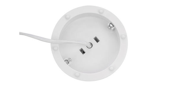 TISCHLEUCHTE 25 cm  - Weiß, Basics, Glas/Kunststoff (25cm) - Novel