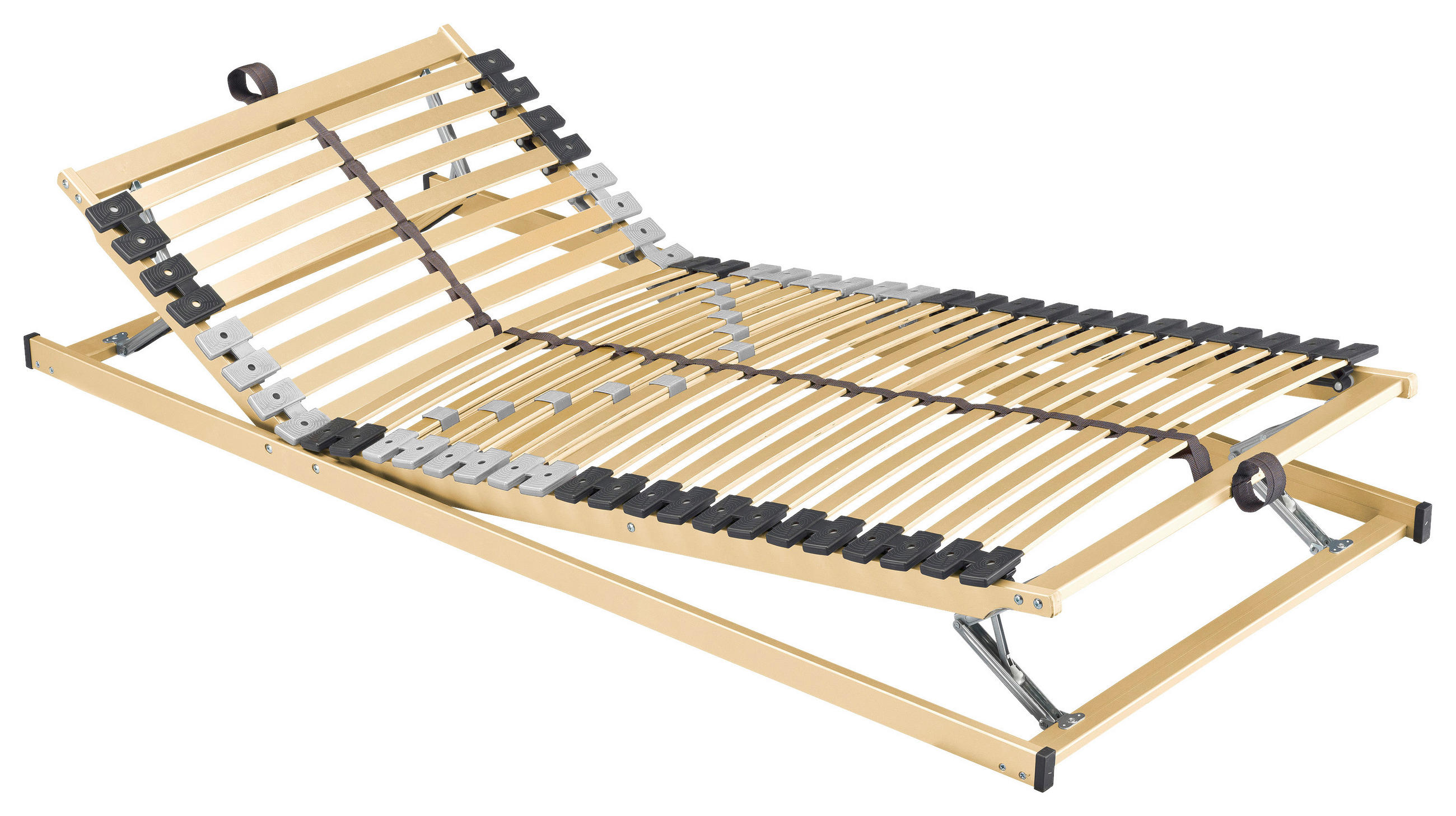 LATTENROST 80/200 cm Kopfteil, Fußteil, Mittelzone verstellbar, Buche  - Basics, Holz (80/200cm) - Boxxx