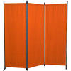 SICHTSCHUTZ - Terracotta/Grau, Basics, Textil/Metall (165/165/51cm) - Boxxx