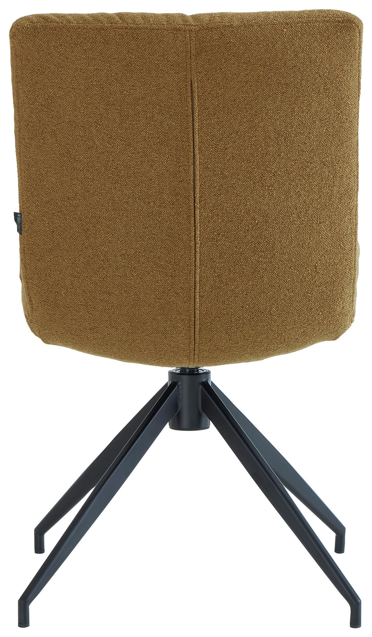 STUHL - Karamell/Schwarz, Design, Textil/Metall (51/86/64cm) - Dieter Knoll