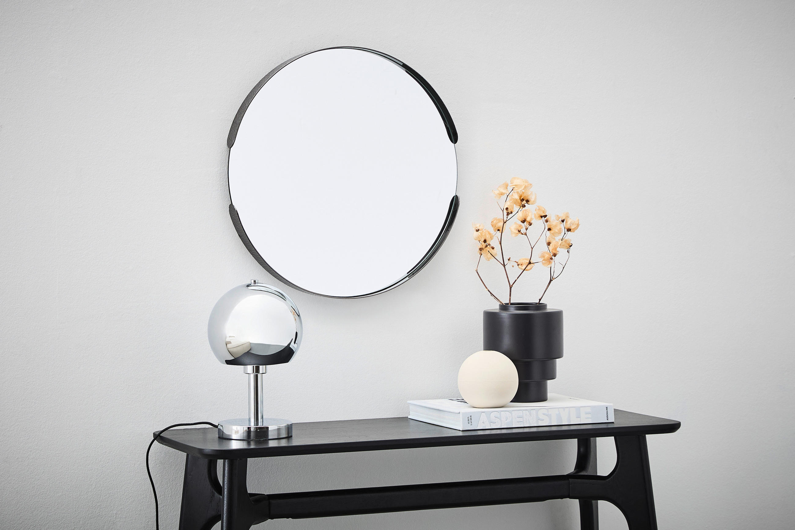 WANDSPIEGEL Nickelfarben  - Nickelfarben, Trend, Glas/Metall (50/50/3,5cm) - Carryhome