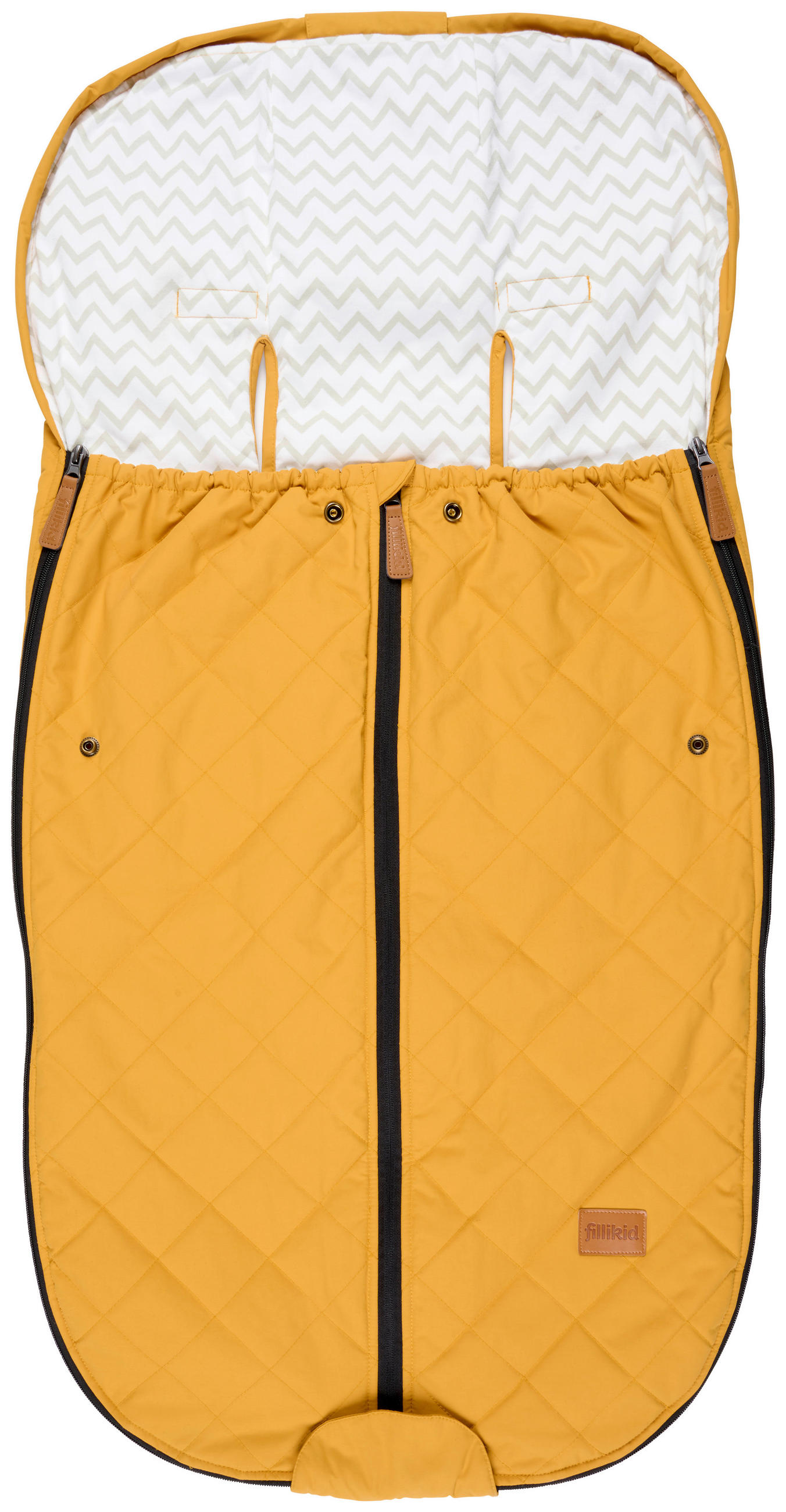 VREČA ZA OTROŠKI VOZIČEK - rumena, Basics, tekstil (50/100cm) - Jimmylee