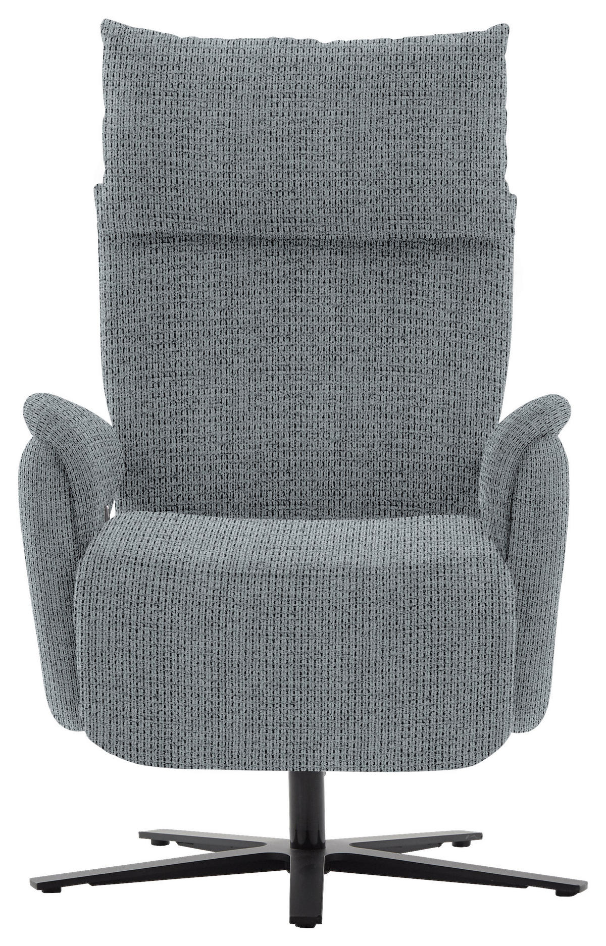 FERNSEHSESSEL in Struktur Anthrazit  - Anthrazit/Schwarz, MODERN, Textil/Metall (73/113-117/85cm) - Cantus