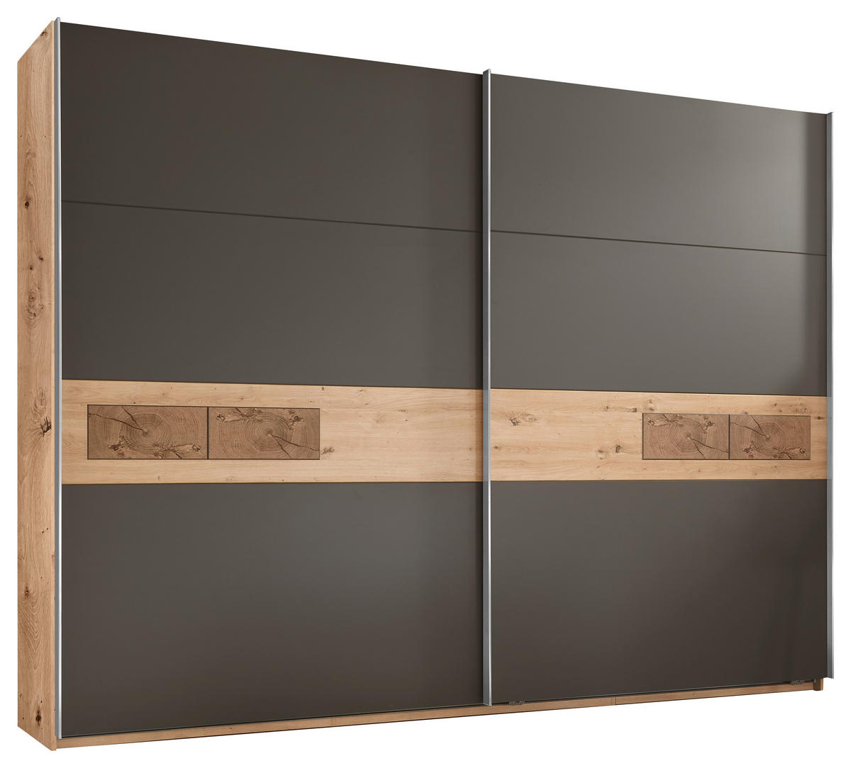 SCHWEBETÜRENSCHRANK 270/210/60 cm 2-türig Eiche Artisan von CARRYHOME