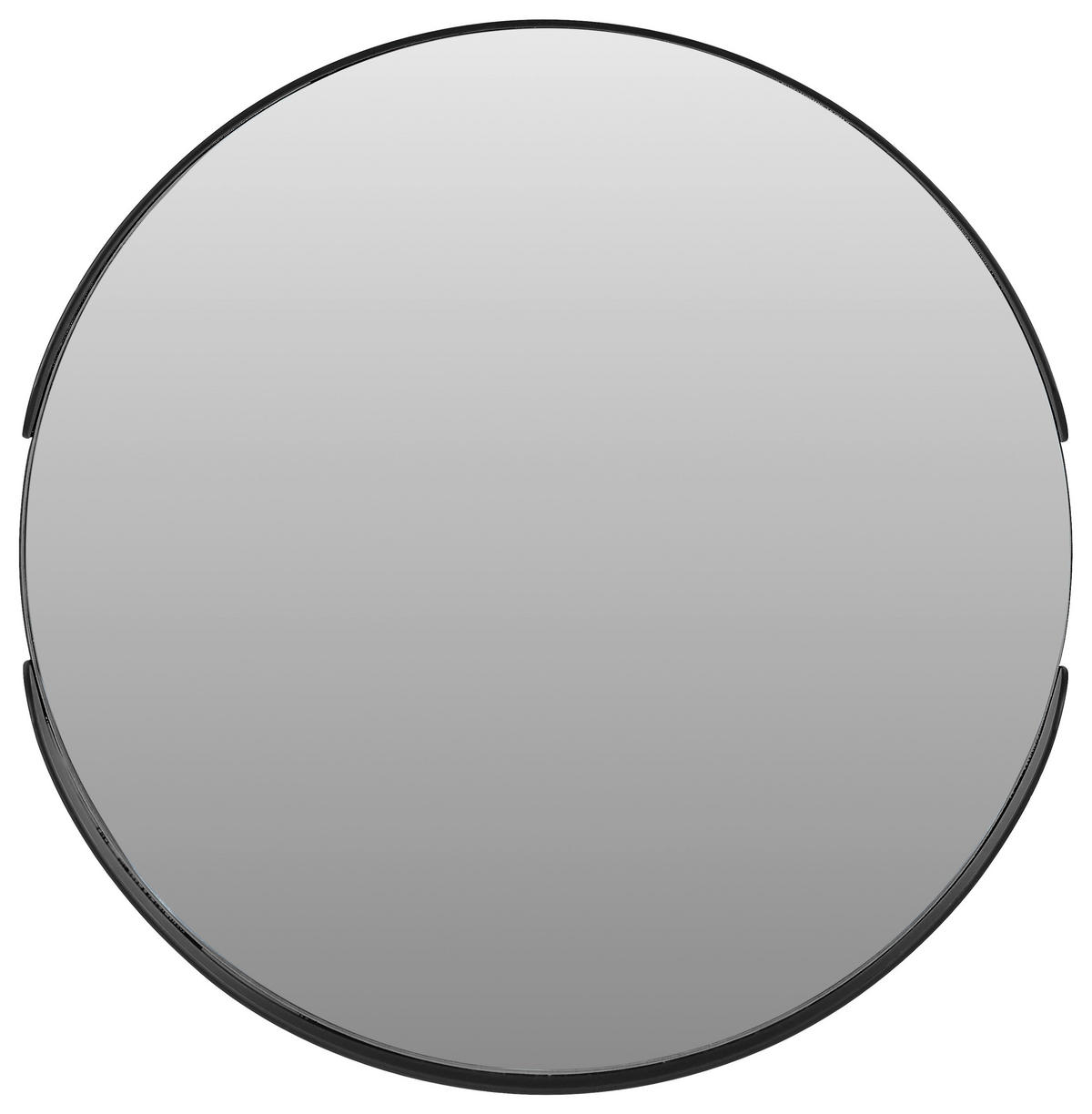 WANDSPIEGEL Nickelfarben  - Schwarz/Nickelfarben, Trend, Glas/Metall (30/30/3,5cm) - Carryhome