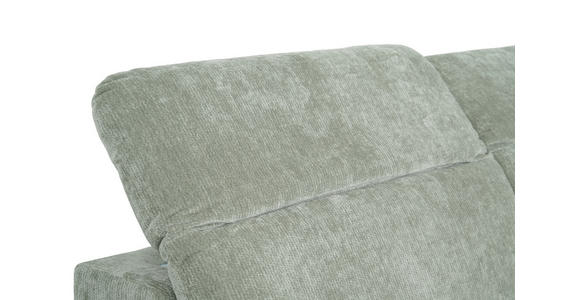 ECKSOFA  in Chenille Mintgrün  243/307 cm  - Schwarz/Mintgrün, Design, Textil/Metall (243/307cm) - Xora