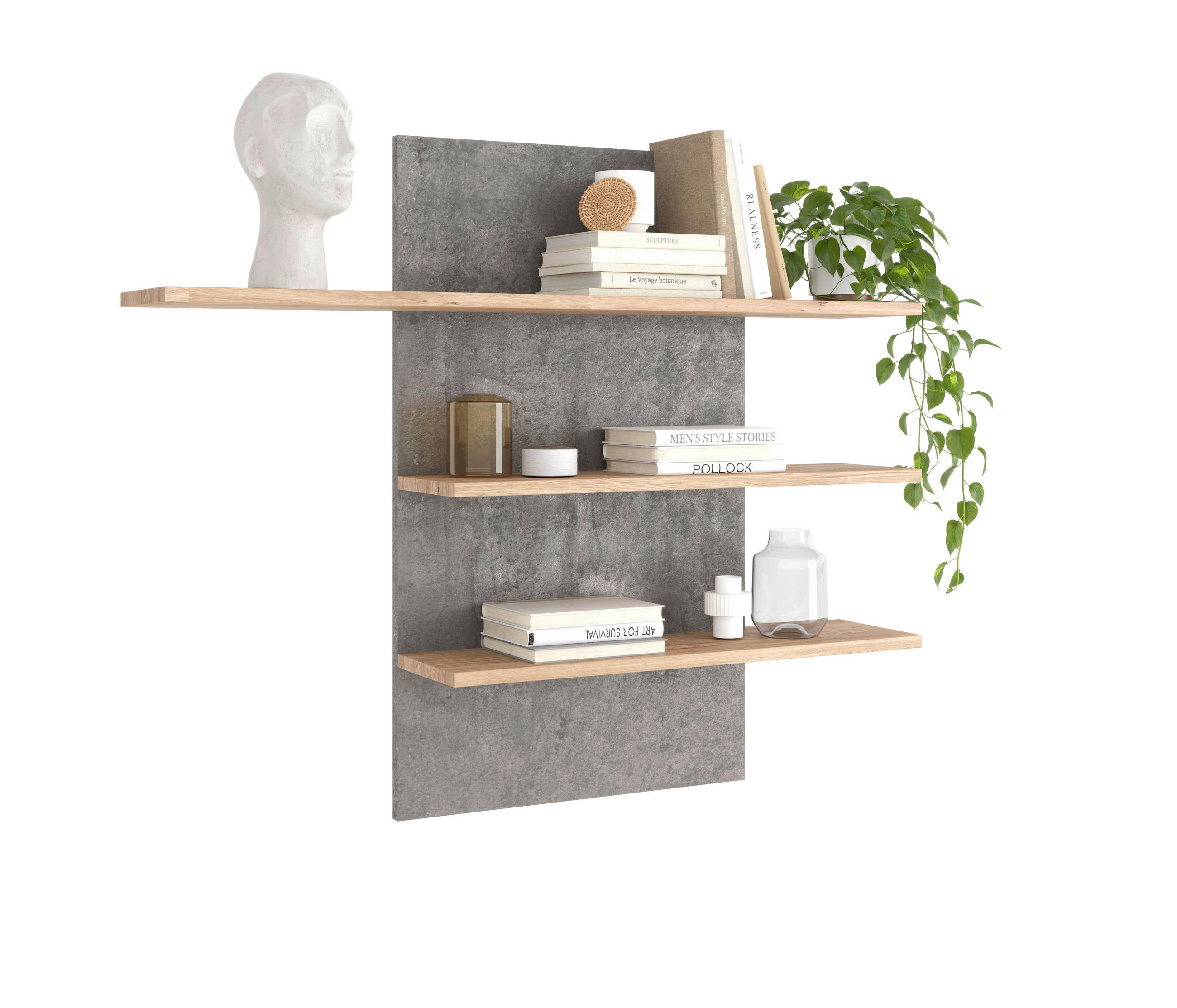 WANDBOARD in 120,2/100/23,6 cm  - Design, Holzwerkstoff/Kunststoff (120,2/100/23,6cm) - Livetastic