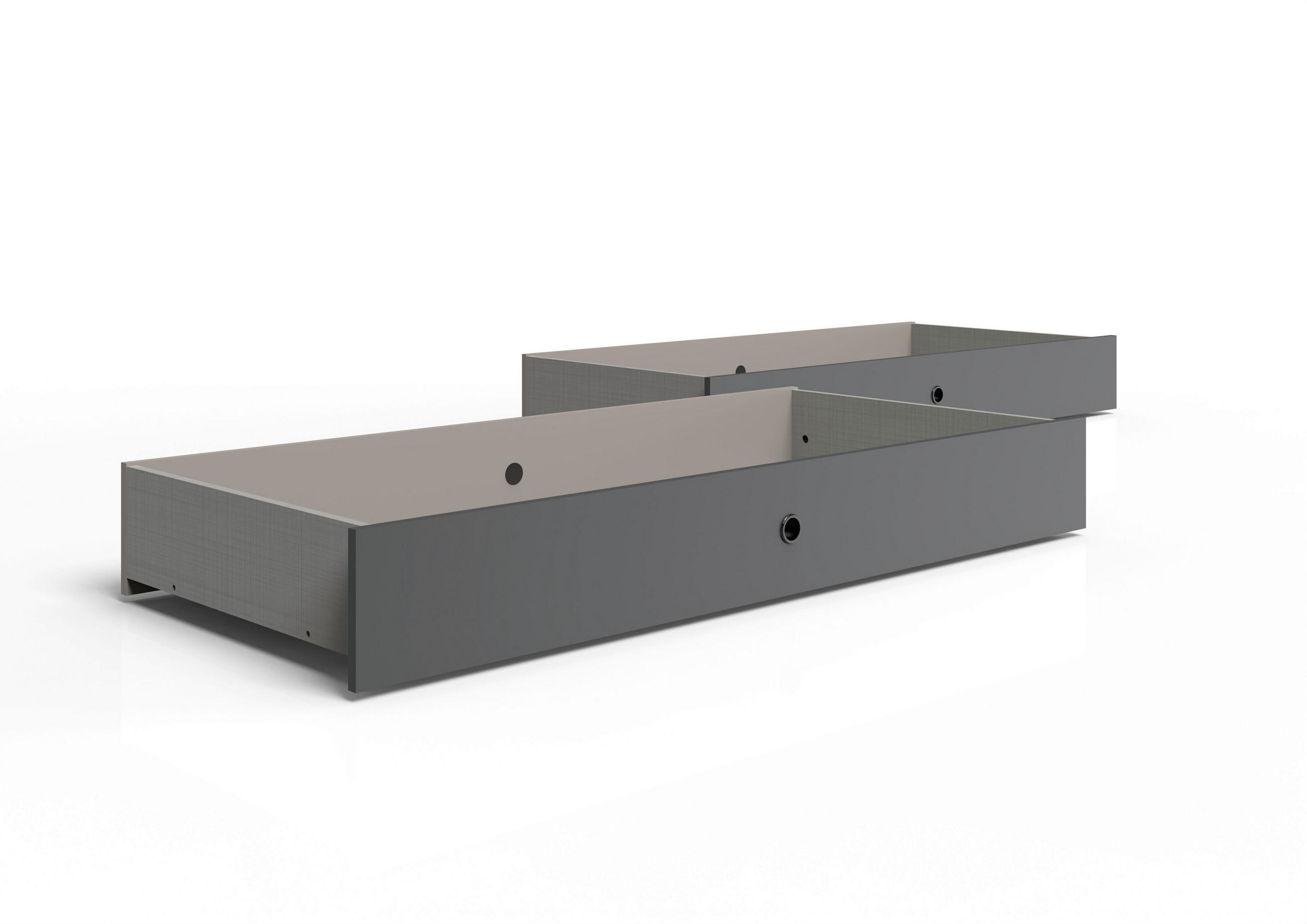 POSTELJNI PREDAL - barve grafita, Design, kovina/umetna masa (100/16/60cm) - Carryhome