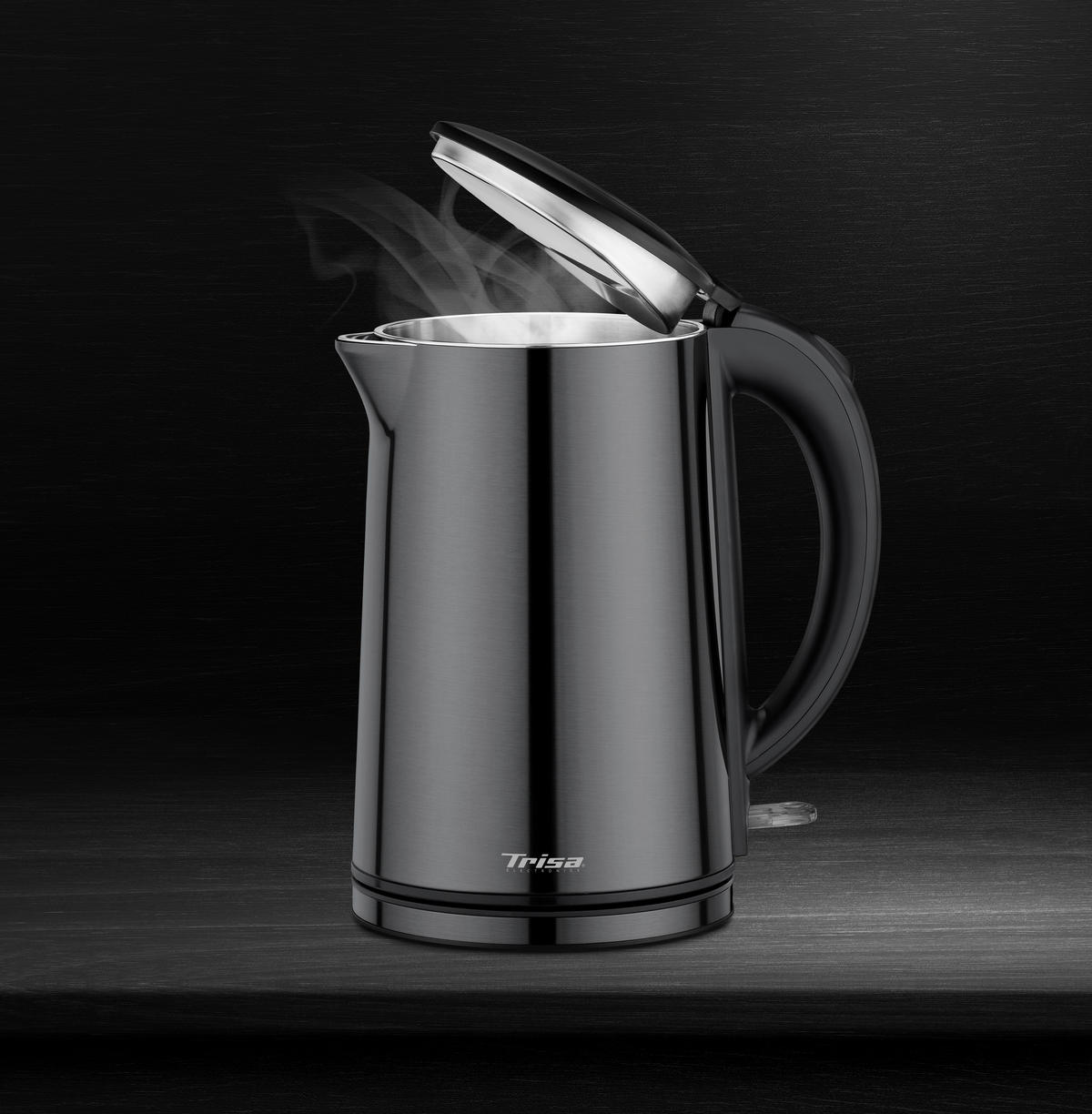 WASSERKOCHER 1.5 L  - Anthrazit, Basics, Metall (1,5l) - Trisa Electronics
