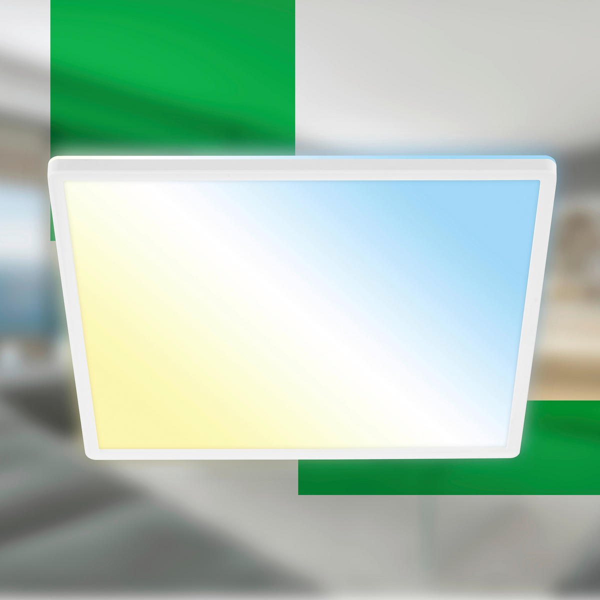 LED-PANEEL Tava A 42/42/3 cm   - Weiß, Basics, Kunststoff (42/42/3cm)