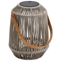 LED-LATERNE - Greige/Anthrazit, Basics, Holz/Kunststoff (30/39/30cm) - Stern