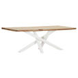 TISCHPLATTE      - Akaziefarben, Design, Holz (220/100/5cm) - Landscape