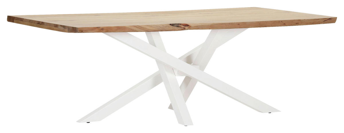 TISCHPLATTE      - Akaziefarben, Design, Holz (220/100/5cm) - Landscape