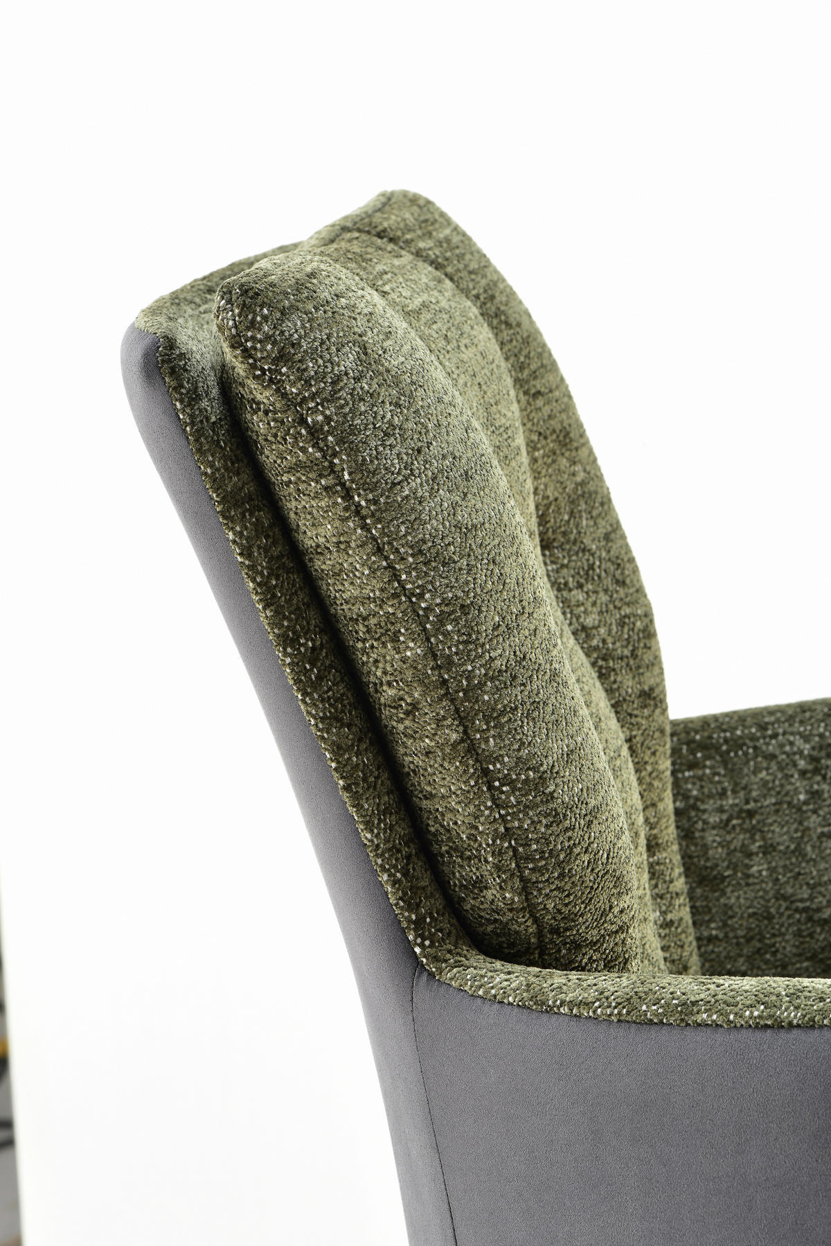 STOLIČKA S PODRÚČKAMI, železo, ženilka, mikrovlákno, antracitová, zelená, čierna - čierna/zelená, Design, kov/textil (61/89.5/66cm) - Novel