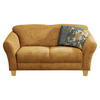 2-SITZER-SOFA Flachgewebe Senfgelb  - Senfgelb/Naturfarben, KONVENTIONELL, Holz/Textil (163/84/89cm) - Sit & More