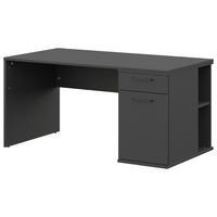 JUGENDSCHREIBTISCH 150/70/72 cm  in Graphitfarben  - Anthrazit/Graphitfarben, Design, Holzwerkstoff/Metall (150/70/72cm) - Cantus