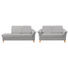 SITZGARNITUR in Textil Creme - Eichefarben/Creme, LIFESTYLE, Holz/Textil (203/86/84cm) - Landscape SITZGARNITUR in Textil Creme - Eichefarben/Creme, LIFESTYLE, Holz/Textil (203/86/84cm) - Landscape