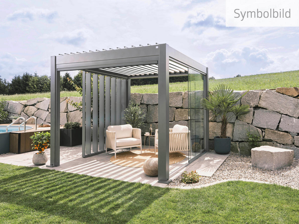 PAVILLON - Grau, Design, Metall (404,5/264/312cm) - Biohort