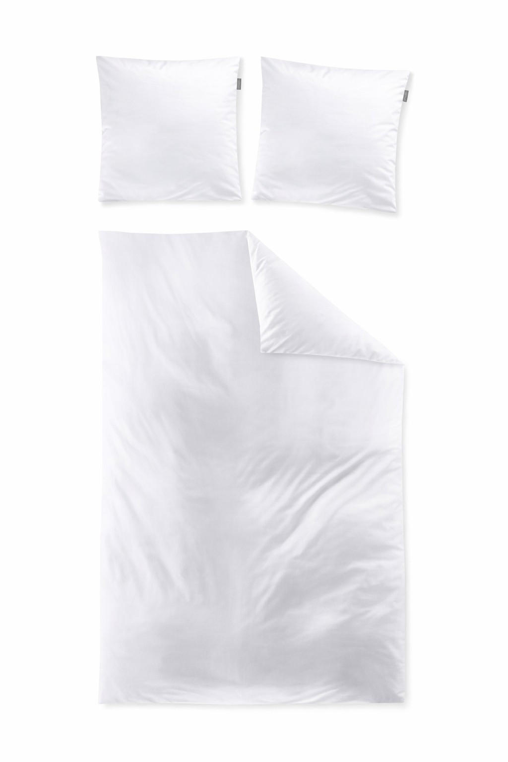 BETTWÄSCHE Makosatin 200/200 cm  - Weiß, KONVENTIONELL, Textil (200/200cm) - Irisette