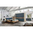 BETTANLAGE 180/200 cm  in Blau, Eichefarben  - Blau/Eichefarben, Design, Holz/Holzwerkstoff (180/200cm) - Dieter Knoll