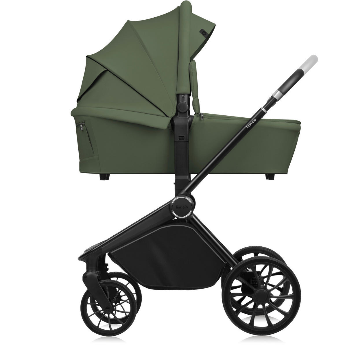 KINDERWAGENSET  no  Green Olive  - Olivgrün, Basics (62/62/40cm) - Lionelo