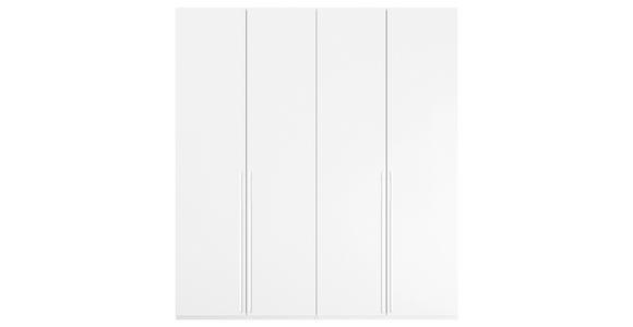 DREHTÜRENSCHRANK 201/235/60 cm 4-türig Weiß - Weiß, Trend, Holzwerkstoff/Metall (201/235/60cm) - Novel