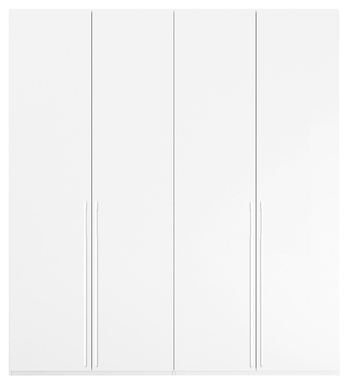 DREHTÜRENSCHRANK in Weiss  - Weiss, Trend, Holzwerkstoff/Metall (201/223/60cm) - Novel