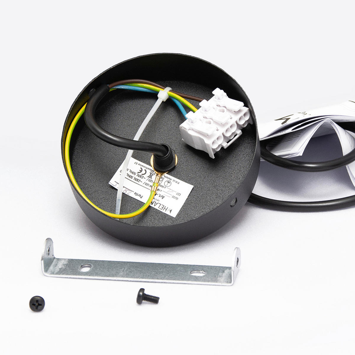 HÄNGELEUCHTE Mercure 30/30/110 cm  - Schwarz, Design, Metall (30/30/110cm)