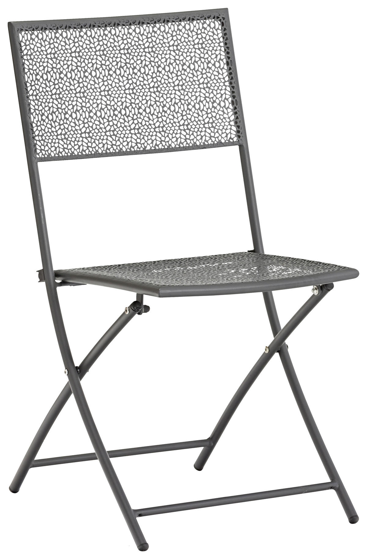 ZAHRADNÍ SKLÁDACÍ ŽIDLE, kov - antracitová, Konvenční, kov (45/50/85cm) - Ambia Garden