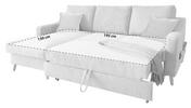 ECKSOFA Blau Mikrofaser  - Blau/Schwarz, Design, Holz/Textil (150/228cm) - MID.YOU