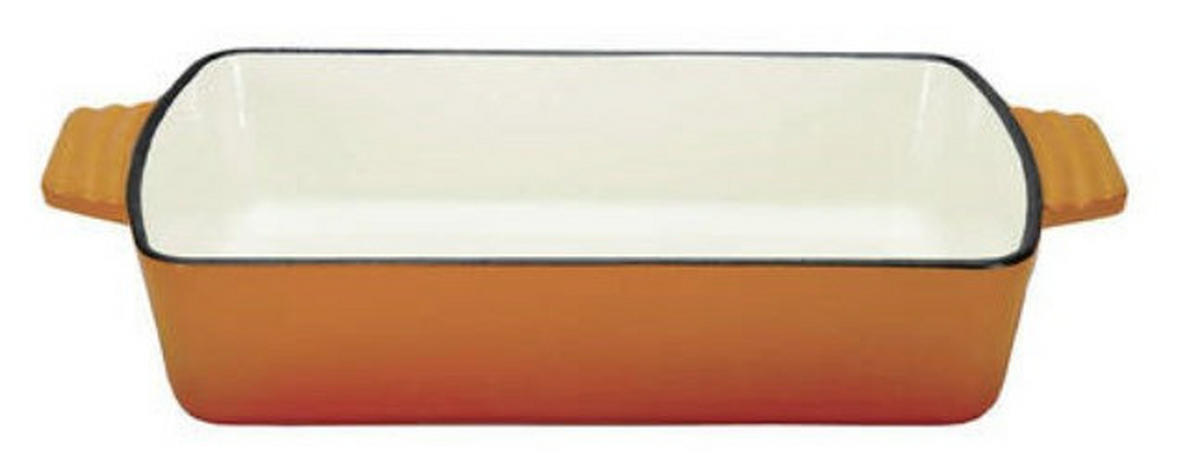 ZAPÉKACÍ MISKA 39/23/6,8 cm  - oranžová, Basics, kov (39/23/6,8cm) - GSW