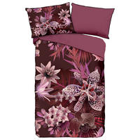 WENDEBETTWÄSCHE 2-teilig sonstige Webstoff 140/200 cm  - Bordeaux, Basics, Textil (140/200cm)