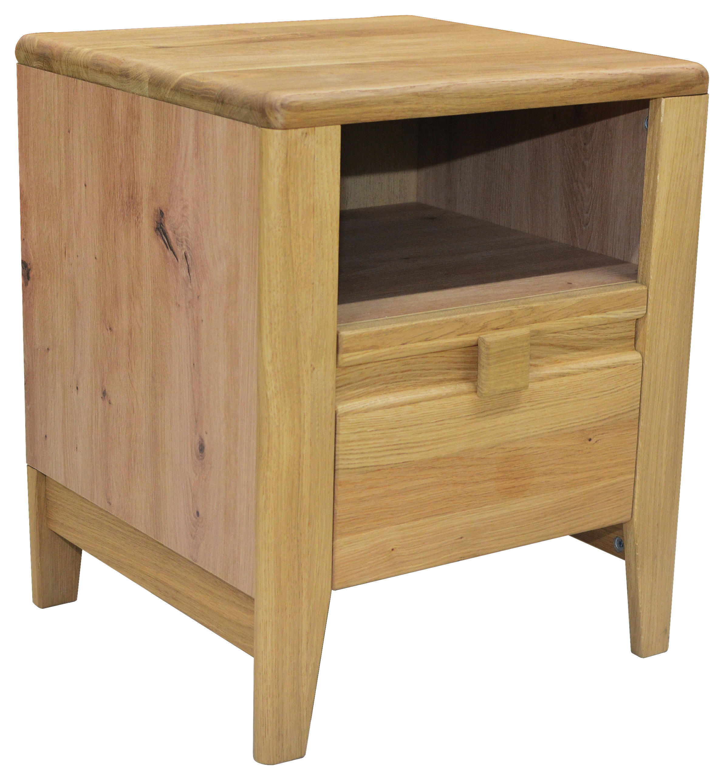 NACHTKÄSTCHEN in massiv Wildeiche Eiche Artisan, Wildeiche  - Wildeiche/Eichefarben, KONVENTIONELL, Holz/Holzwerkstoff (45/54/42,7cm) - Linea Natura