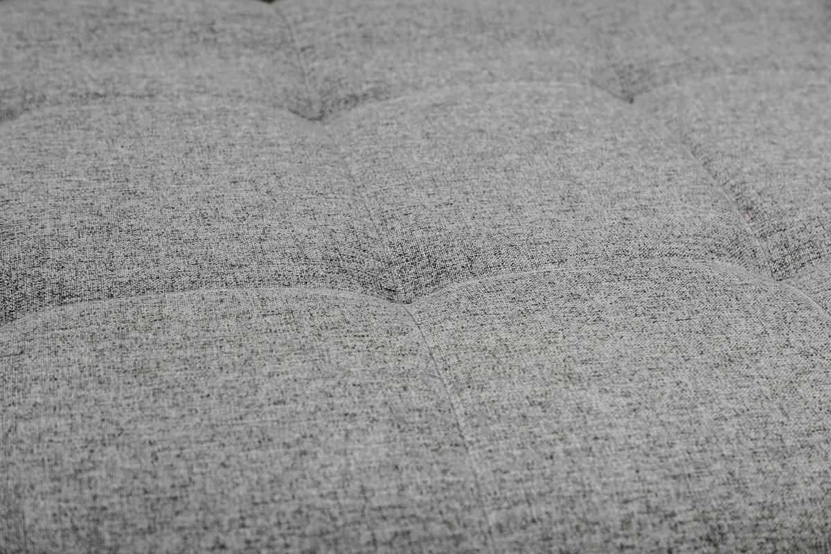 SCHLAFSOFA Leinenoptik Hellgrau  - Hellgrau/Schwarz, Design, Holz/Kunststoff (179/81/85cm) - P & B