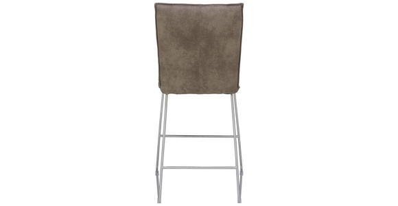 TRESENSTUHL in Schlammfarben, Edelstahlfarben - Schlammfarben/Edelstahlfarben, Design, Textil/Metall (56/98/62cm) - Valnatura