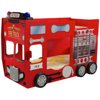 AUTOBETT 90/190 cm Rot Rot  - Rot/Weiß, LIFESTYLE, Holz/Holzwerkstoff (90/190cm) - Livetastic