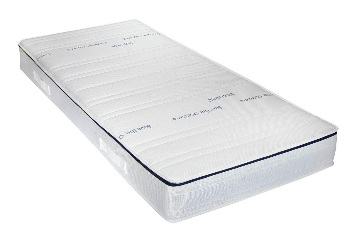 TASCHENFEDERKERNMATRATZE Emotion S60 Hybrid 160/200 cm Höhe ca. 21 cm  H3 + H4 = fest + sehr fest  - Weiss, Basics, Textil (160/200cm) - Novel