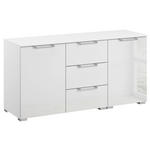 SIDEBOARD  in 120/61/42 cm  - Klar/Silberfarben, Design, Glas/Holzwerkstoff (120/61/42cm) - Novel