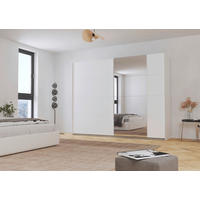 SCHWEBETÜRENSCHRANK 271/210/57 cm 2-türig Weiß  - Weiß, MODERN, Holzwerkstoff/Metall (271/210/57cm) - Rauch Möbel