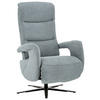 RELAXSESSEL in Textil Hellblau  - Schwarz/Hellblau, Design, Textil/Metall (71/112/83-176cm) - Beldomo Style