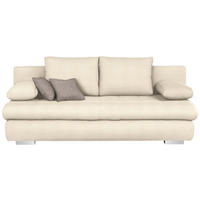 SOFA LEŽAJ krem  - boja hroma/braon, Dizajnerski, tekstil/plastika (205/88/96cm) - Ti'me