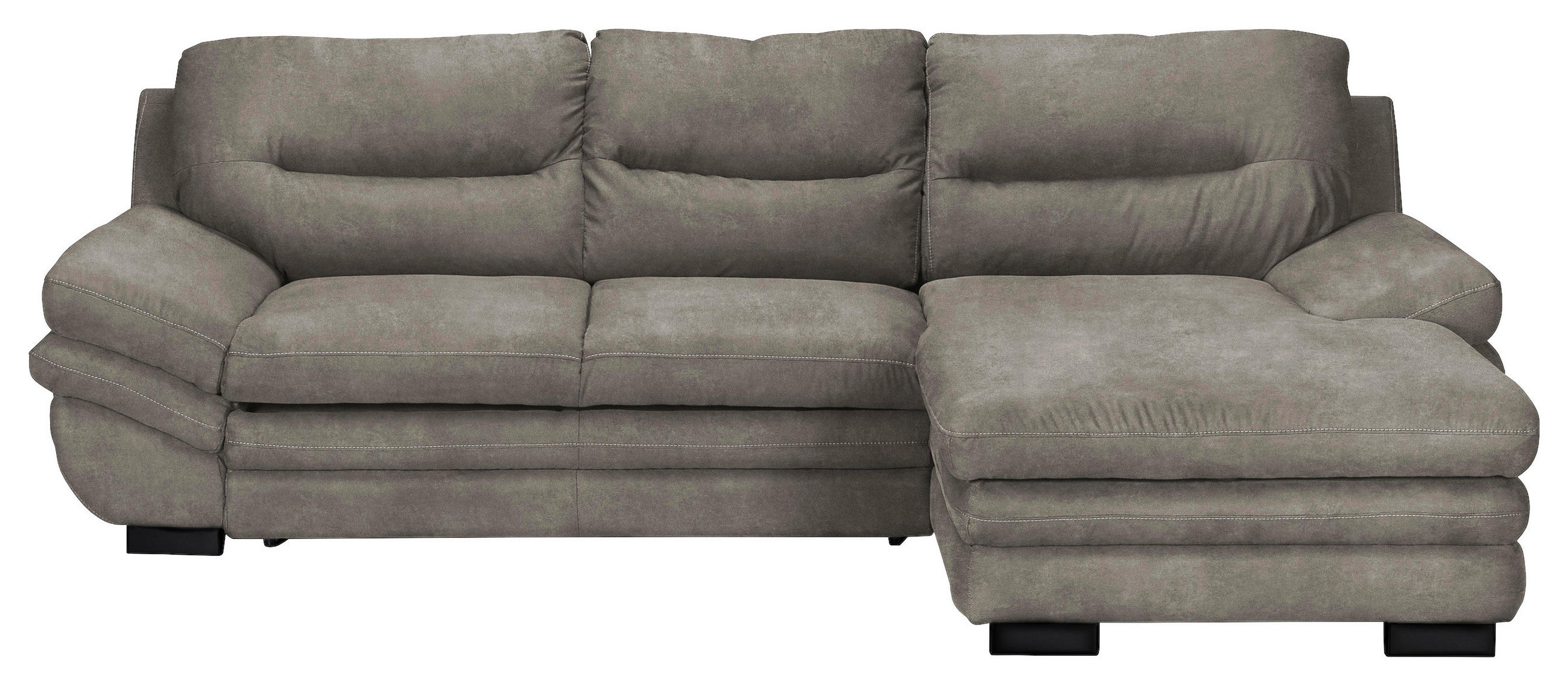 SEDACIA SÚPRAVA, textil, sivá - sivá/chrómová, Design, textil (270/166cm) - Stylife