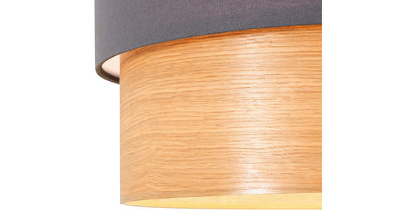 HÄNGELEUCHTE 45/120 cm  - Anthrazit, MODERN, Holz/Kunststoff (45/120cm) - Novel