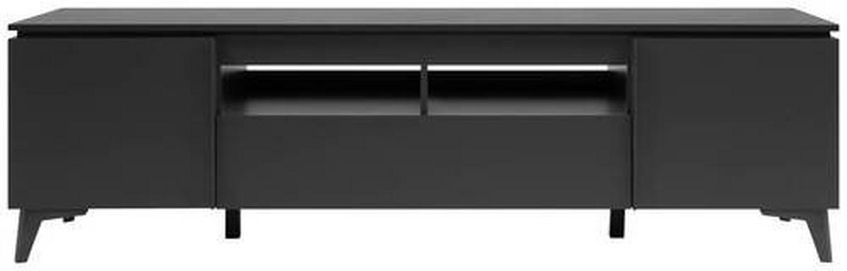 TV-ELEMENT antracit, barve skrilavca  - barve skrilavca/antracit, Konvencionalno, umetna masa/leseni material (177/51,5/40cm) - Carryhome