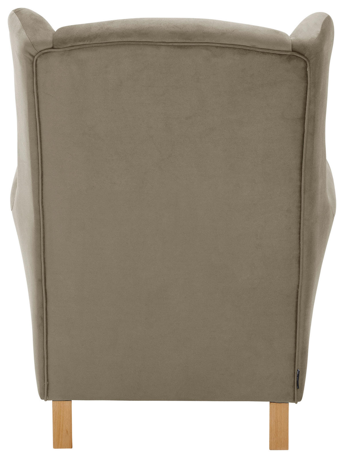 OHRENSESSEL Flachgewebe Hellbraun  - Hellbraun/Eichefarben, KONVENTIONELL, Holz/Textil (77/103/86cm) - Max Winzer