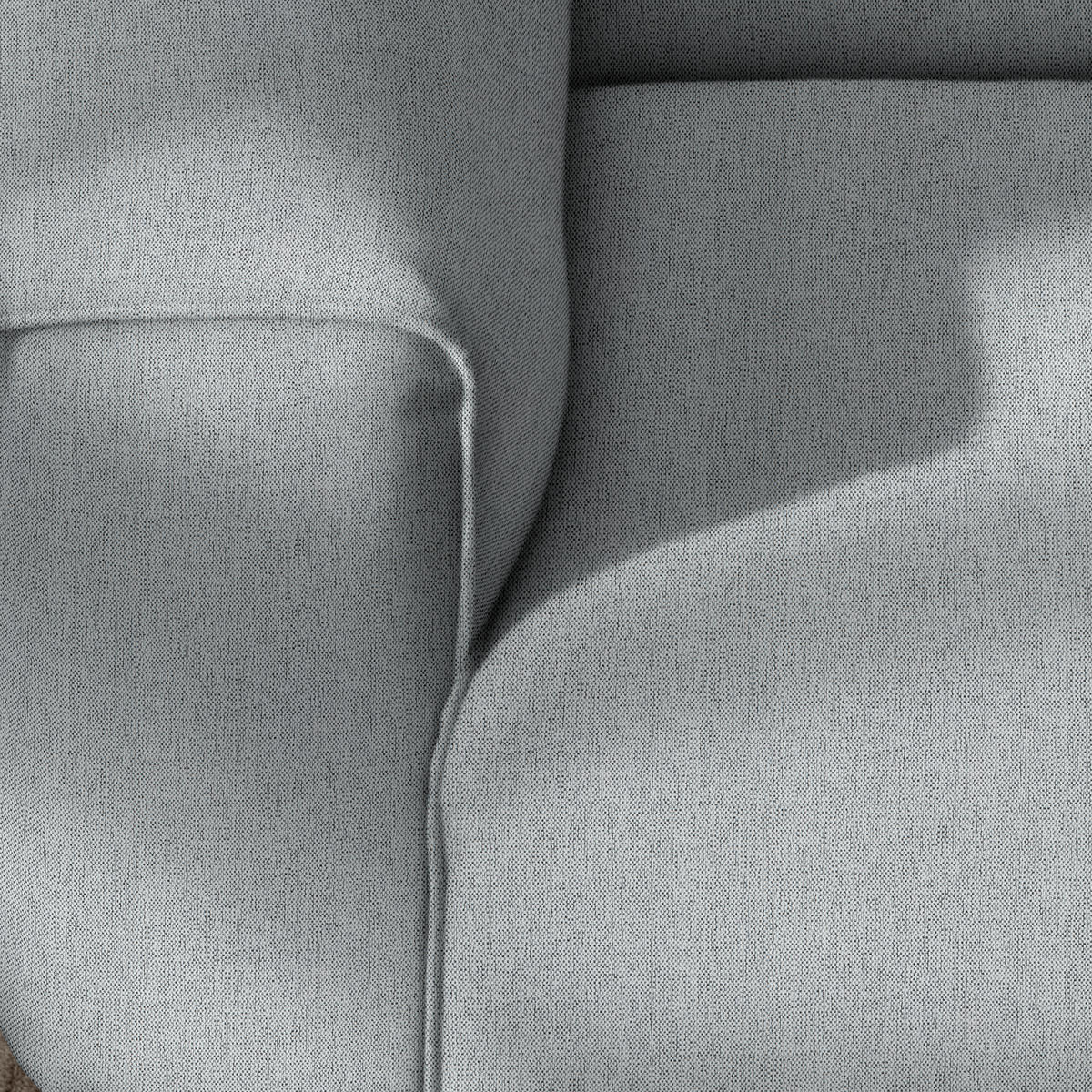 ECKSOFA in Webstoff Grau  265/171 cm  - Schwarz/Grau, Design, Kunststoff/Textil (265/171cm) - home24